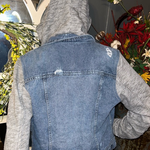 Free People hooded denim jacket M - Picture 6 of 7